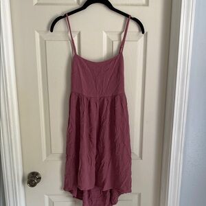 Mauve Sleeveless Dress w/ Back Cutout Detail